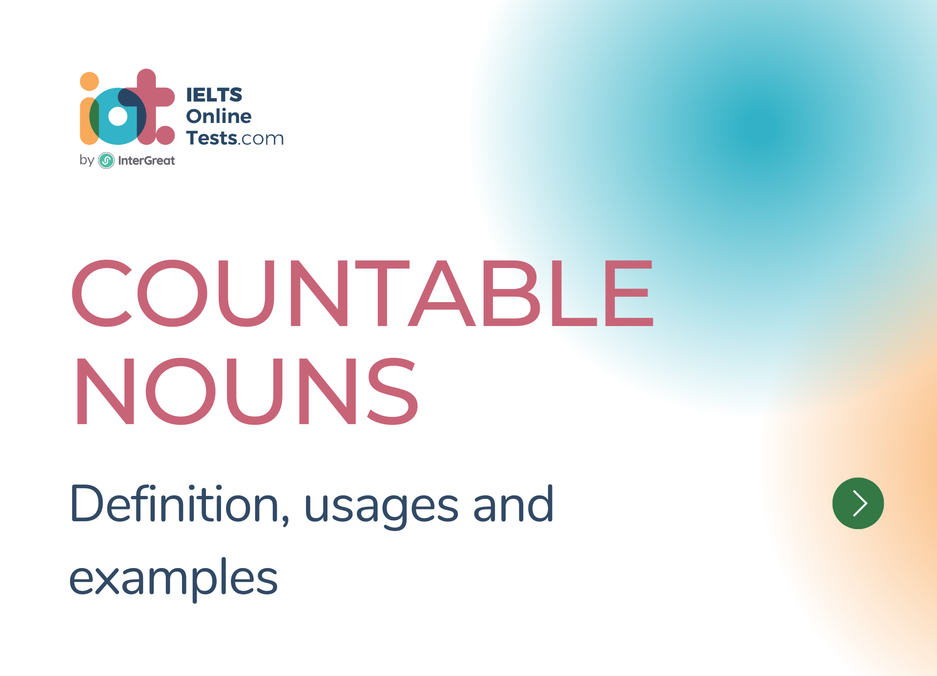 Countable Nouns IELTS Online Tests